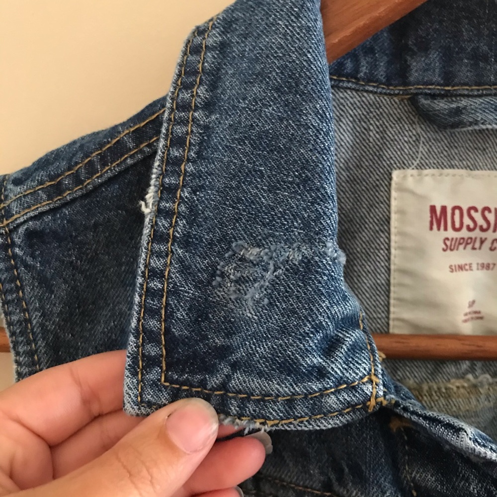 [Mossimo] Distressed Jean Vest - Picture 8 of 11